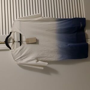 Men's Burberry Brit large T-shirt dip dyed NWT